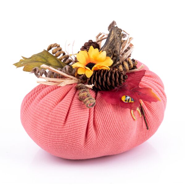 Coral Textile Pumpkin 