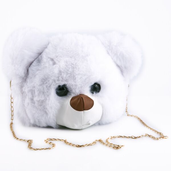 White Teddy-Bear Purse 