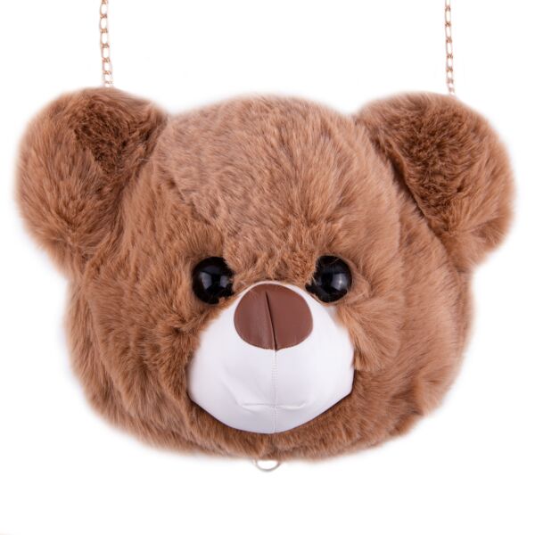 Brown Teddy-Bear Purse 