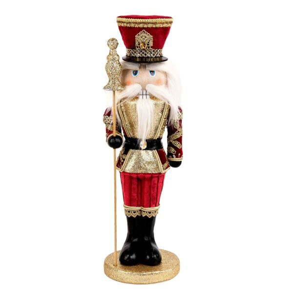 16.1&quot; Red and Gold Nutcracker Christmas Decoration