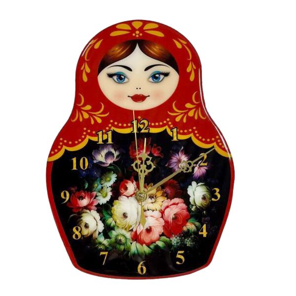 Slavic Culture Handmade Wooden Wall Clock