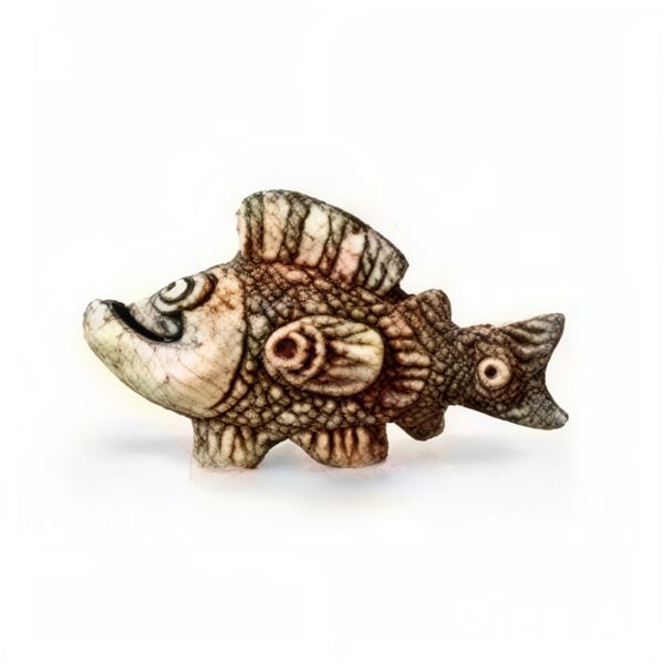 Warm Seas Long Fish Handmade Ceramic Figurine