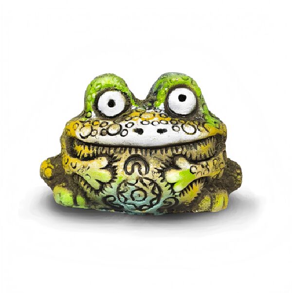 Tropical Mini Frog Handmade Ceramic Figurine