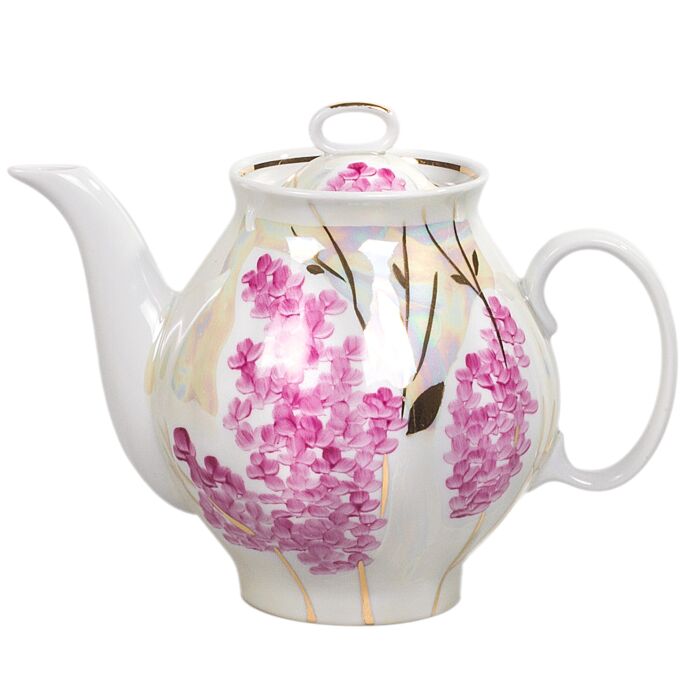 Pink Luster Gold Teapot