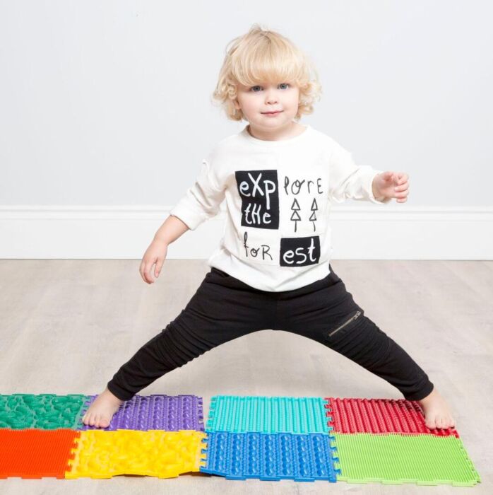 Rainbow Set of Sensory Mat Massage Game Mats for Kids Orthopedic Massage  Puzzle Floor mats