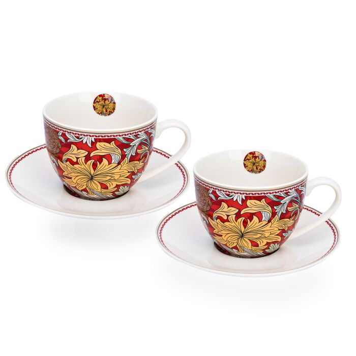 William Morris Fine China Dessert Plates Set