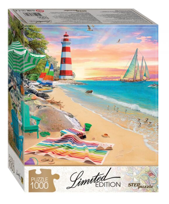 Lighthouse at Sunset 1000 Piece Jigsaw Puzzle for Adults & Kids (Limited  Edition)