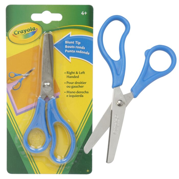 Kids Scissors Blue, Right and Left-Handed 5” Blunt Tip Scissors