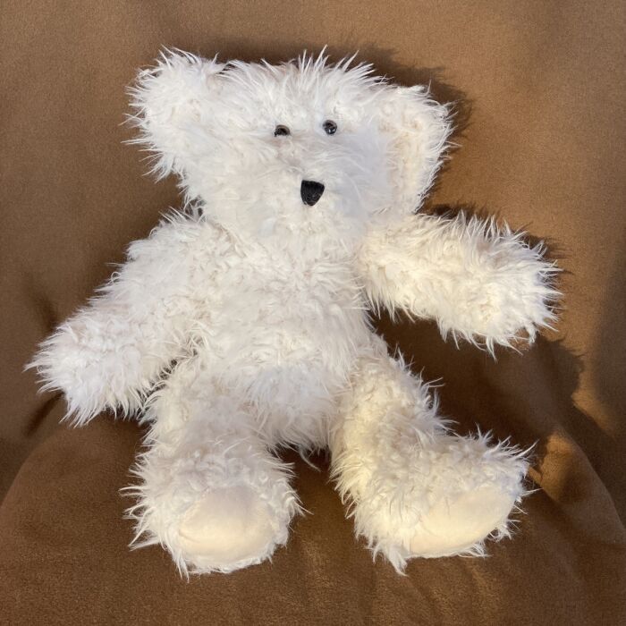 White Bear Plush Toy by Clever Monsters