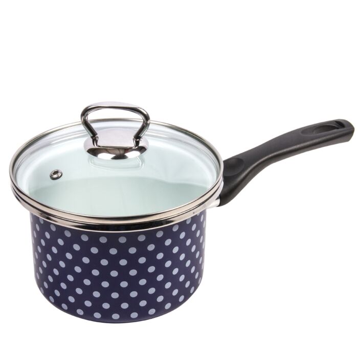Glass Simmer Pot 1.5L Glass Saucepan with Cover Glass Cookware for