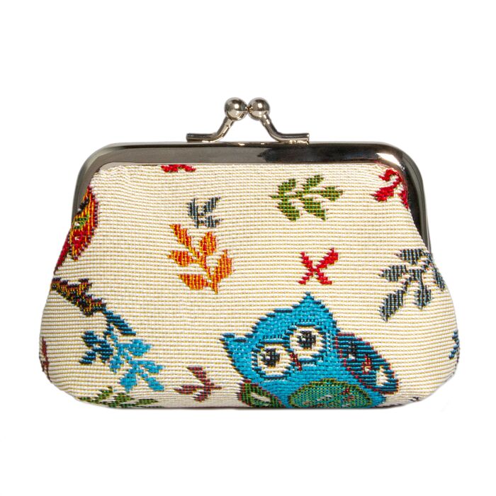 Fusiones Tapestry Coin Purse with Clasp