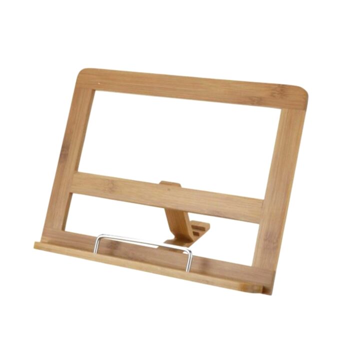 Bamboo Adjustable Book Stand / Cookbook Holder