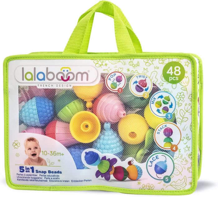 Lalaboom Snap Beads - 19pcs - Shop The Toy Room