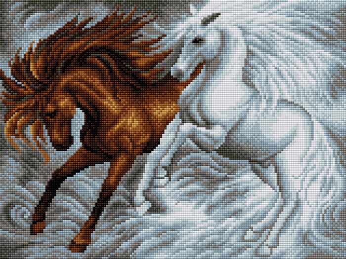 Animal Horse Paint By Number For Adults Canvas Diamond Art