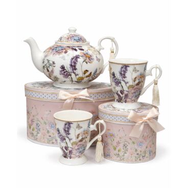 Wildflower Meadow Bone China Tea Set for 2pers in Gift Box