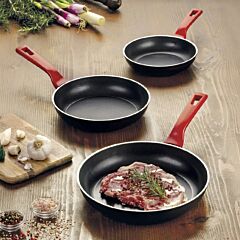 Italian Nonstick Forged Aluminum Frying Pan Set of 3 - Flonal