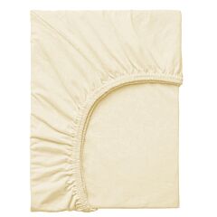 Cream Ultra Soft 100% Cotton Comfortable Fitted Sheet