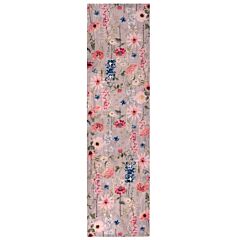 Wildflowers Cotton Embroidered Table Runner