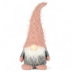 Dusty Pink Gnome Fabric Christmas Decoration
