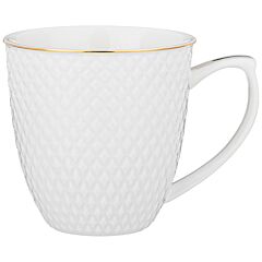 Diamond Gold Porcelain Mug