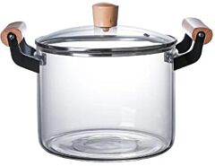 Heat-Resistant Glass Stock Pot 