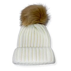 White Hat with Pompom