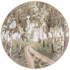 White Birch Grove Porcelain Dessert Plate