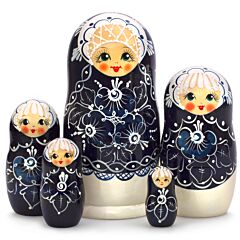 Mother of Pearl Nesting Doll (5 pc.)