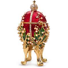 Red Music Box Lilies of the Valley Imperial Egg 