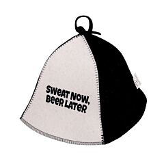 Sweat Now Beer Later Felt Sauna Hat 