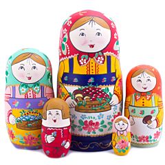 The Basket Nesting Doll 5 pc.
