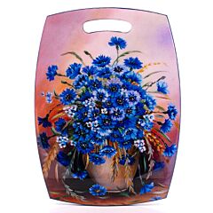 Cornflowers Wooden Cutting and Serving Board