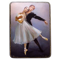 Giselle Ballet Lacquer Miniature Handmade Jewelry Trinket Box