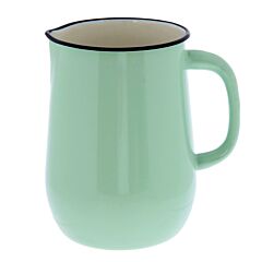 Mint Coolness 5-Pint Vintage Style Steel Enamelware Pitcher