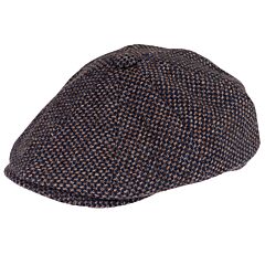 Baker Boy Hat in Brown Tweed