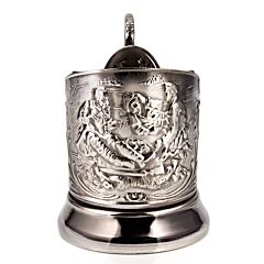 Hunters at Rest Blackened Tea Glass Holder