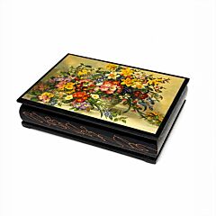 Bouquet of Daffodils Lacquer Trinket Box