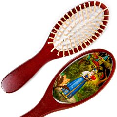 Scarlet Flower Hair Brush