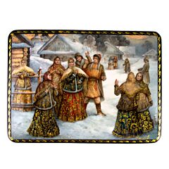 By the Well Lacquer Miniature Handmade Jewelry Trinket Box