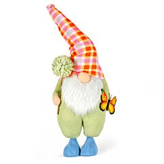 16" Marmalade the Green Gnome Textile Figurine