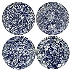 Secret Garden Porcelain Dessert Plate Set of 4
