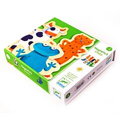DJECO Wooden Magnets Animals Set of 24