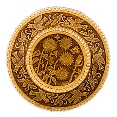 Sunflowers Handmade Birch Bark Serving Plate
