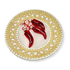 Lotus Handmade Birch Bark Serving Plate