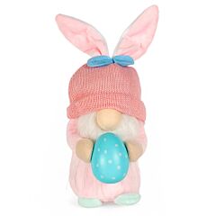 7.5'' Whimsical Pink Easter Gnome Friend Easter Decoration