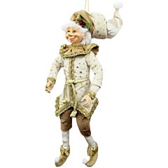 16" Gold Elf Posable Christmas Decoration by STP Goods 
