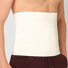 Angora Wool Warming Belt in White (L)