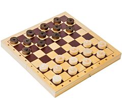 Wooden Checkers Set