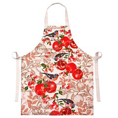 Cotton and Linen Pomegranates Apron