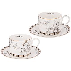 Alice in Wonderland Porcelain Сup and Saucer Set 